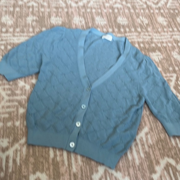 Wilfred dainty cardigan blue sz s in sage stone - Picture 2 of 7
